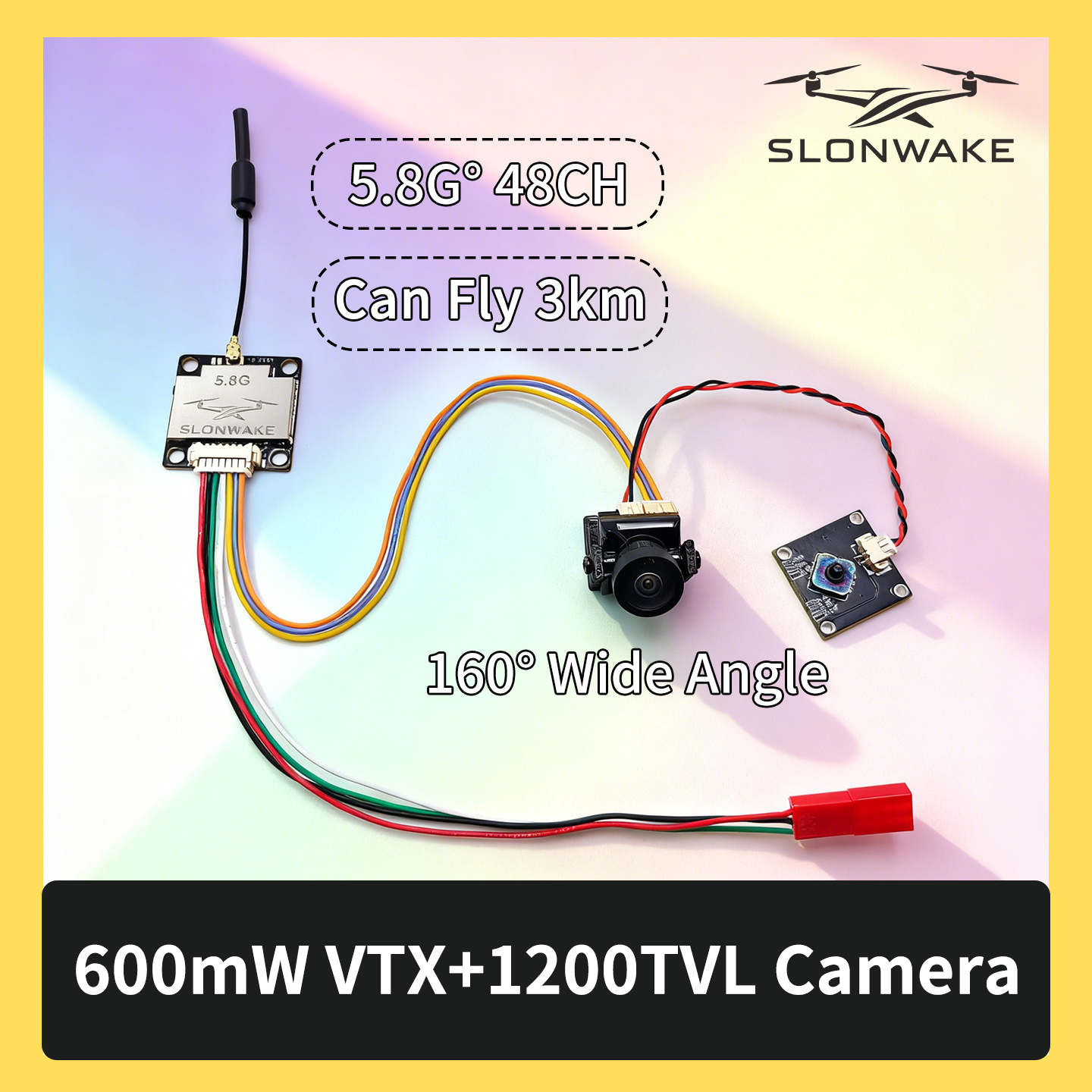 Drone Rc With Camera - SLONWAKE 5.8G 600mW 7-24V FPV Video