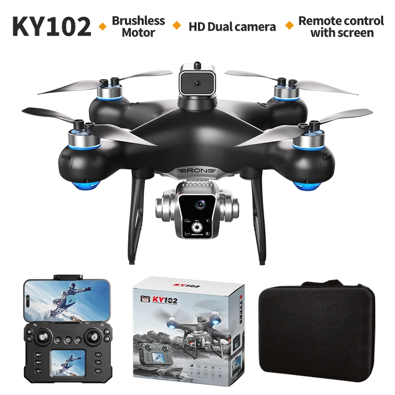 Drone Ky102 Rc - Drones Ky102 4K Dual Camera 4