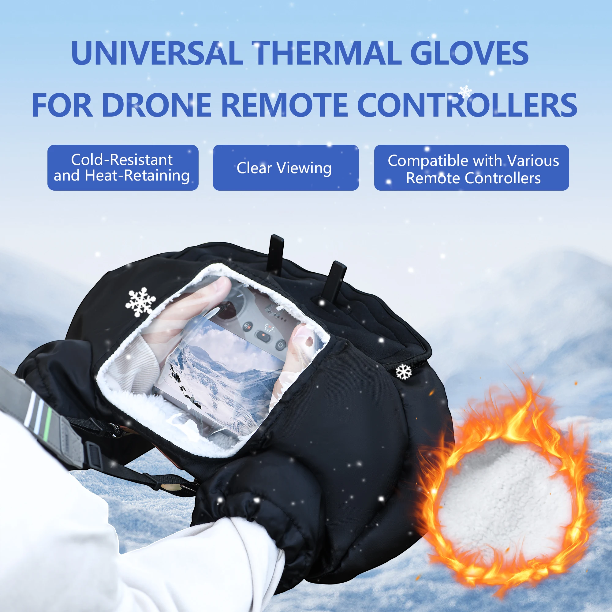 Drone Rcfpvpro - Winter Warm Gloves Drone Flight Cold
