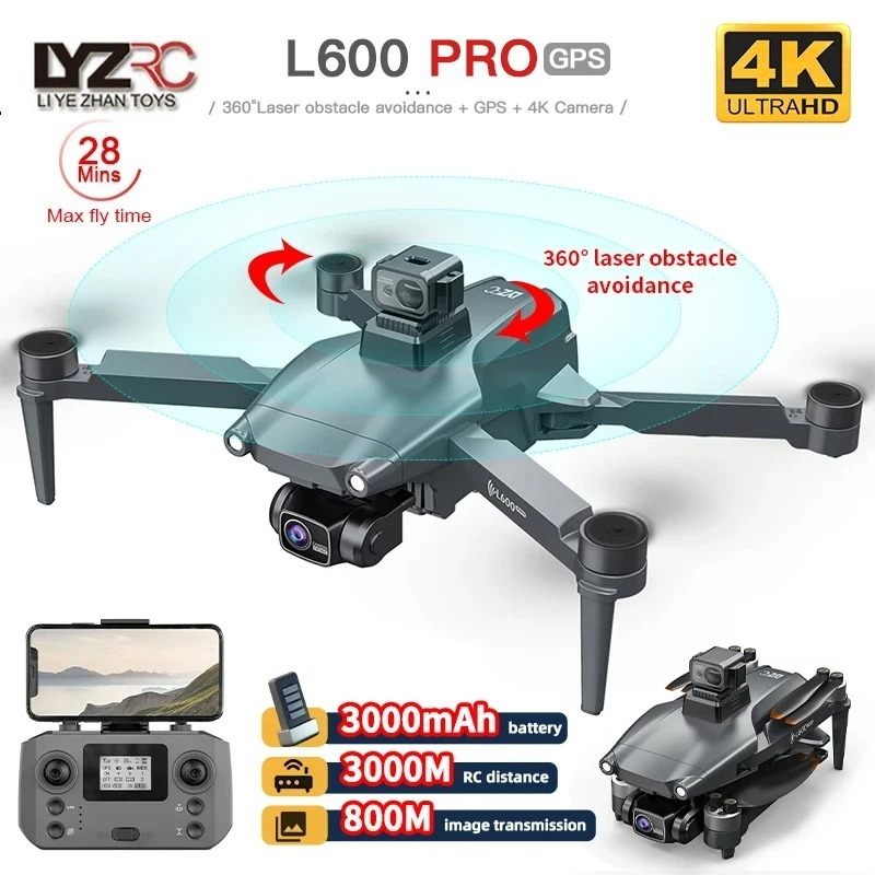 L600 PRO RC Drone 4K HD Dual C - Drone Vs Rc Helicopter avis et prix