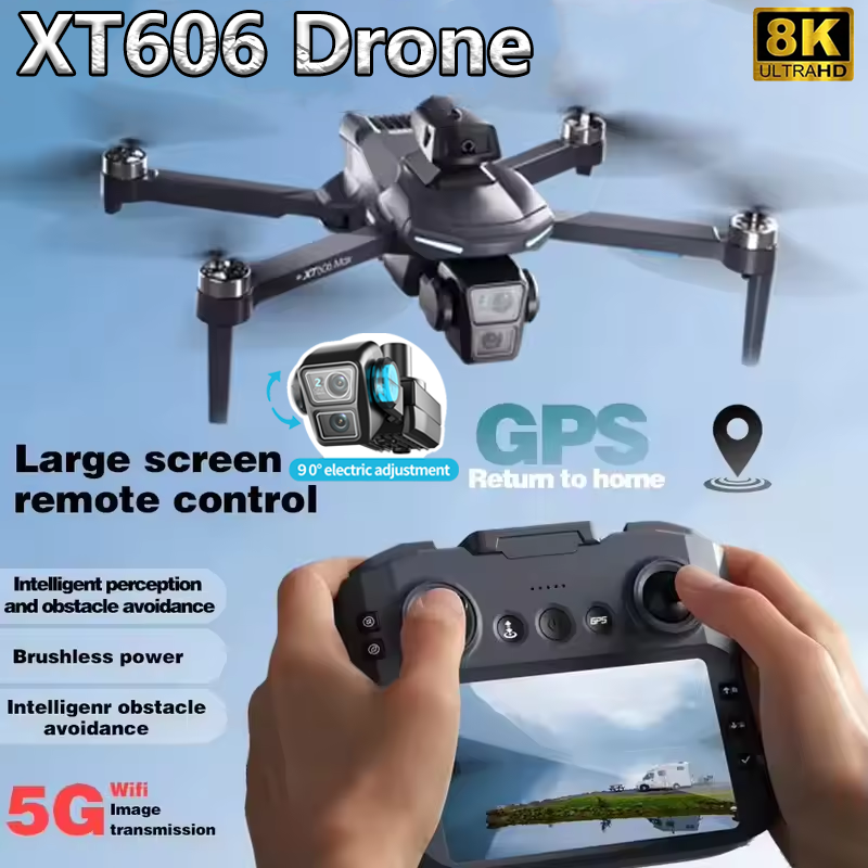 XT606 MAX GPS NEW Drone 8k Pro - Drone Top Rc avis et prix