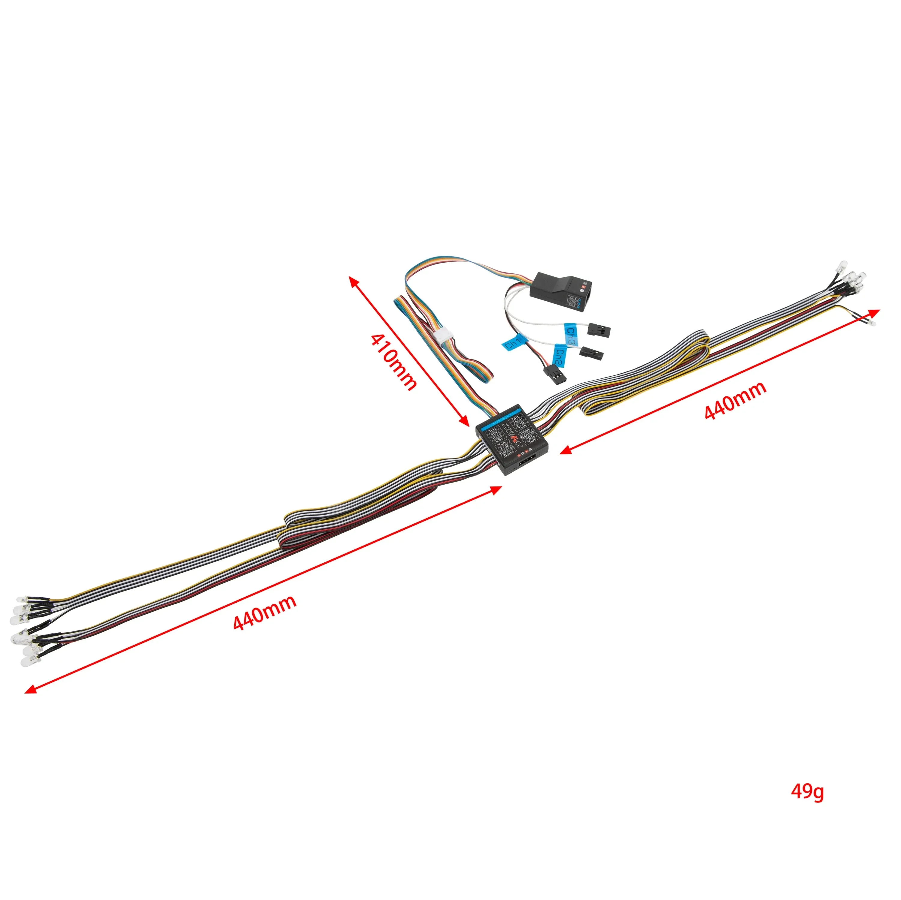 RC Car 1/8 1/10 RC Car 14 LED  - Drone Lidi Rc avis et prix