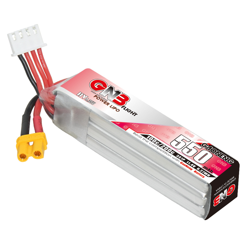 GNB HV 11.4V 550mAh 100C/200C  - Drone Carrera Rc avis et prix