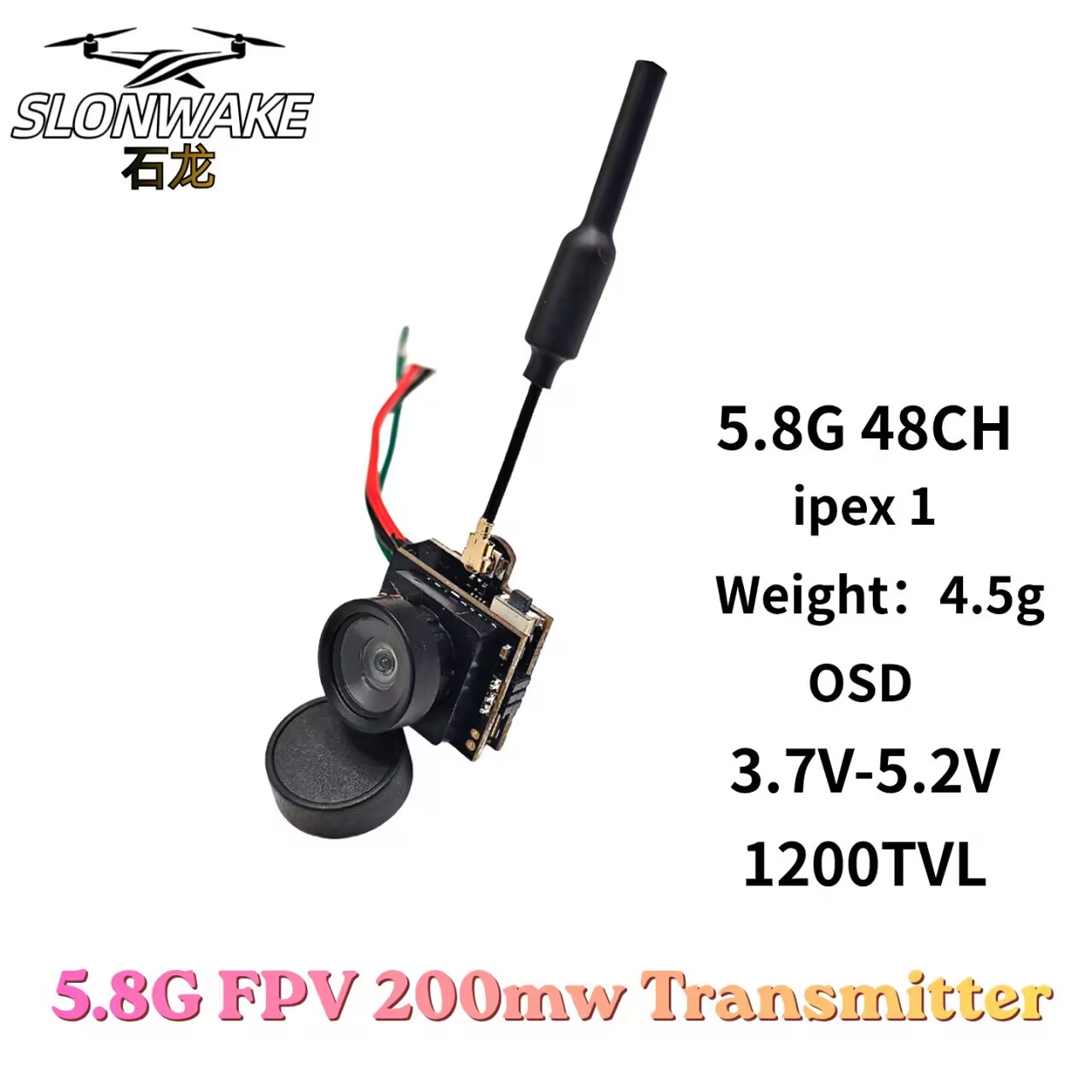 SLONWAKE 5.8G Analog Video Tra - Drone Rc With Camera avis et prix