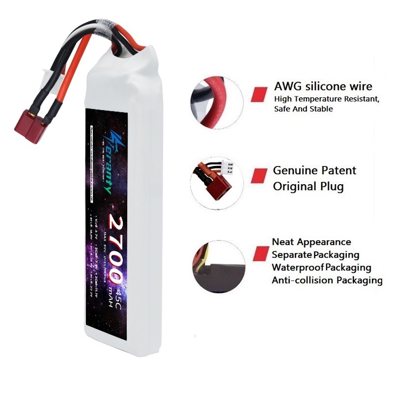 1/3PCS 2S 7.4V Lipo Battery 27 - Drone Carrera Rc avis et prix