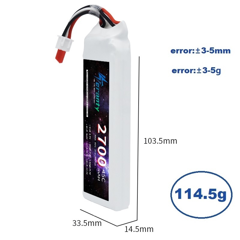 1/3PCS 2S 7.4V Lipo Battery 27 - Drone Carrera Rc avis et prix