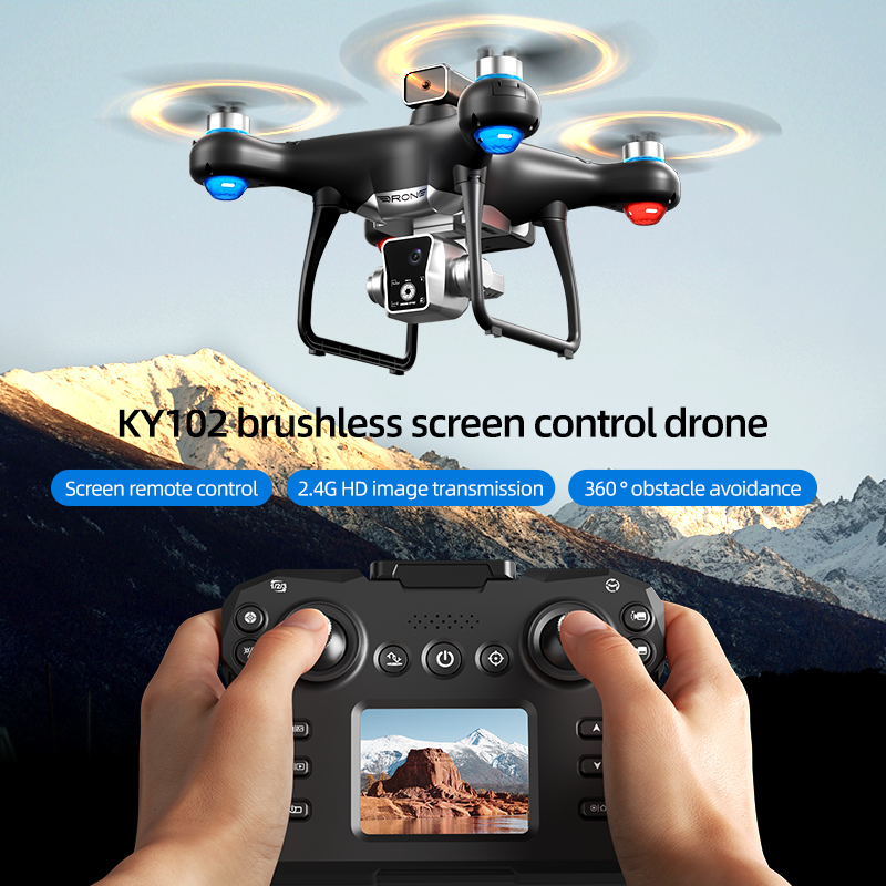 Brushless RC Drone Screen Cont - Drone Ky102 Rc avis et prix
