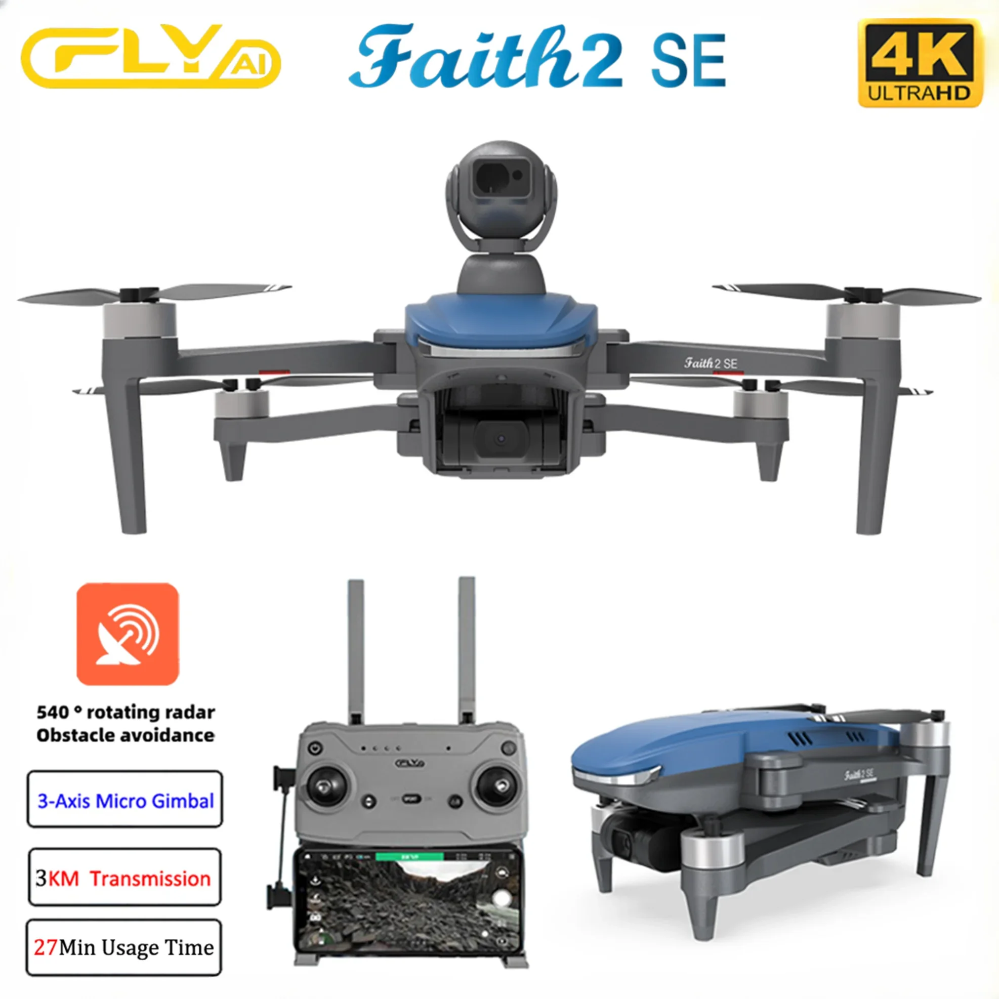 Faith 2 SE With 540° Obstacle  - Drone Vs Rc Helicopter avis et prix