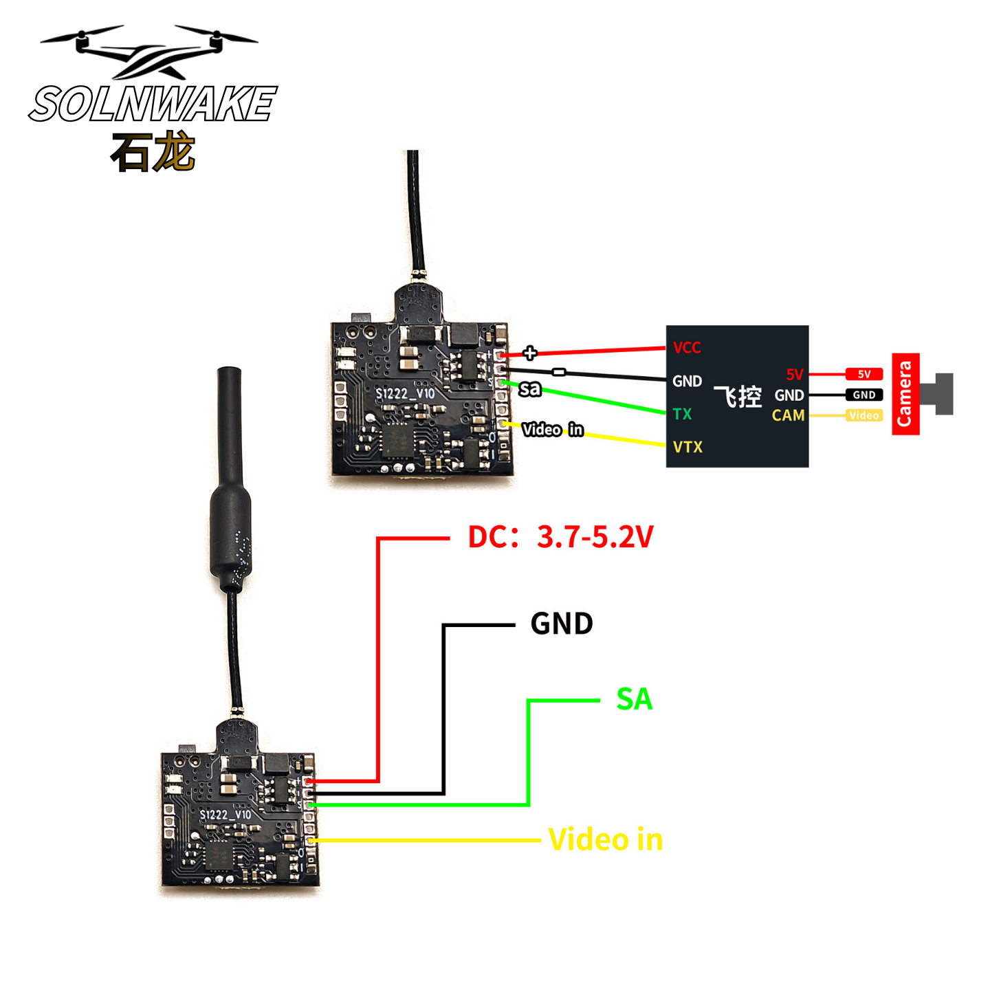 SLONWAKE Nano 5.8G 48CH 200mW  - Drone Rc Receiver And Transmitter avis et prix