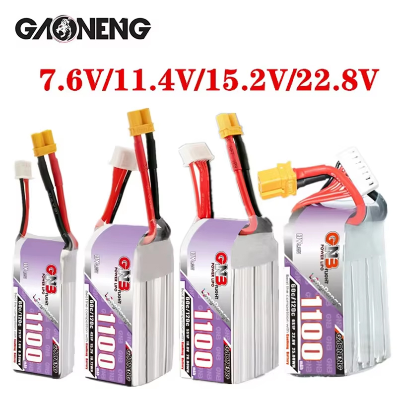 GNB 1100mAh 2S 3S 4S 6S 60C/12 - Drone Carrera Rc avis et prix