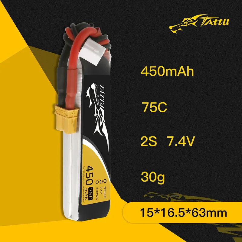 3Pcs NEW TATTU 450/500/550mAh  - Drone Carrera Rc avis et prix