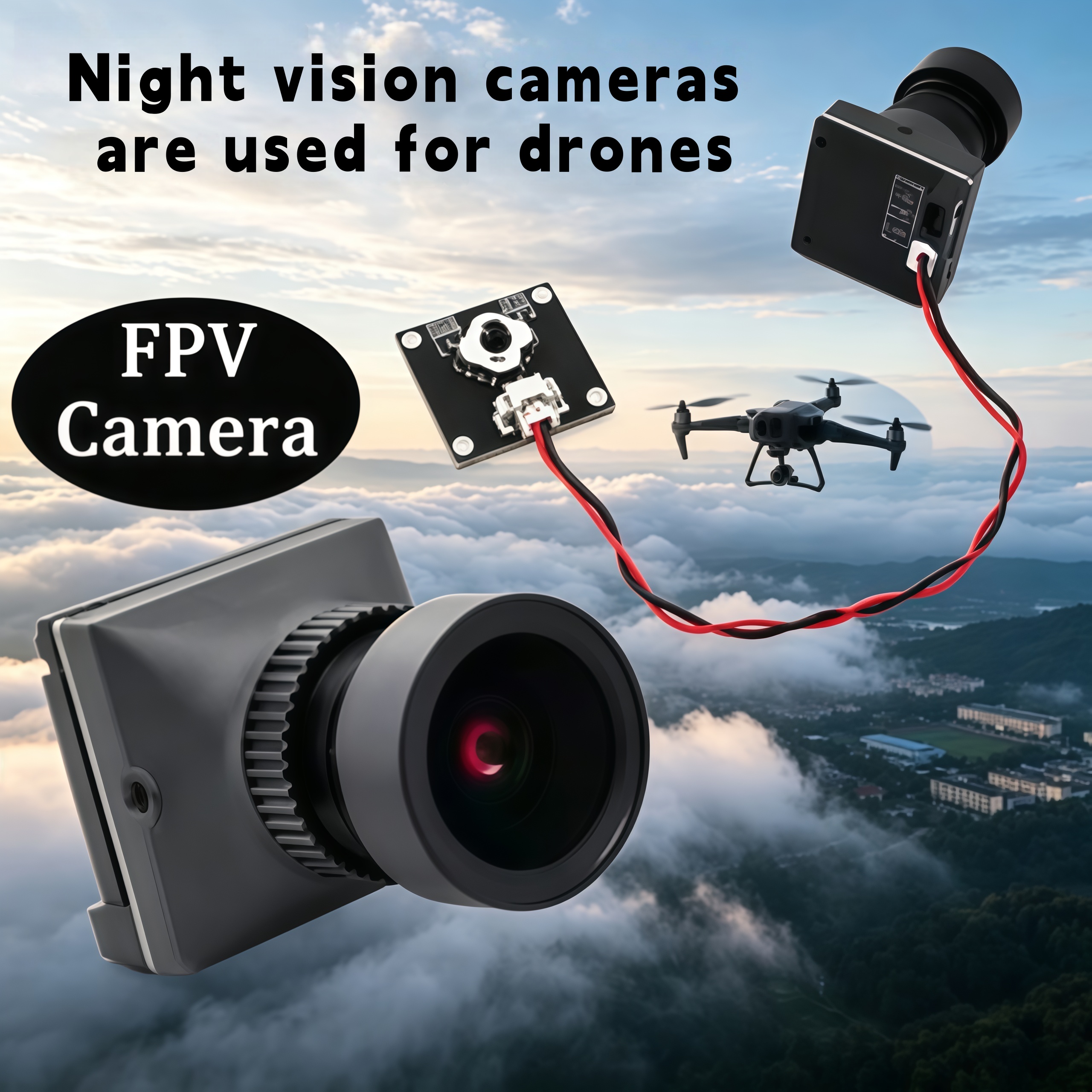 1500TVL HD CADDX Snail FPV Cam - Drone Rc With Camera avis et prix