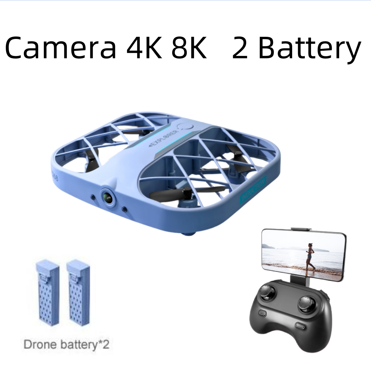 JJRC H107 FPV RC Drone with 2  - Drone Vs Rc Helicopter avis et prix